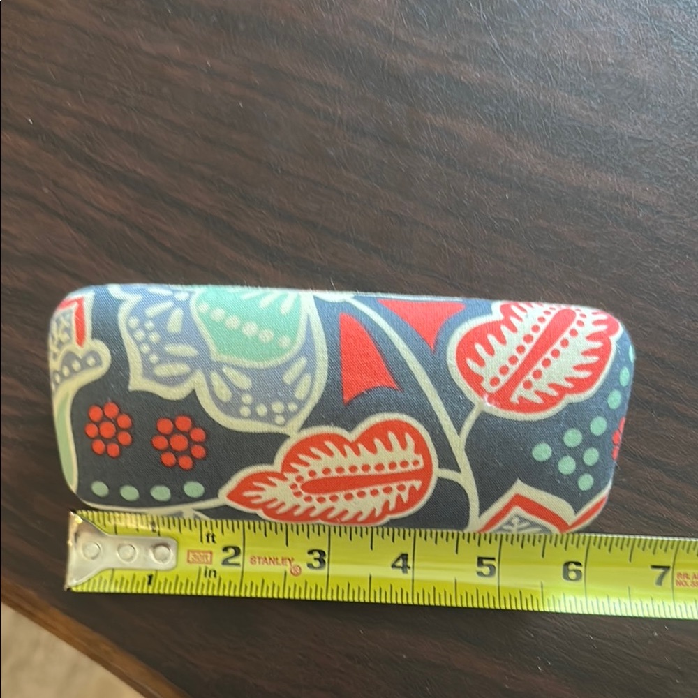 Vera Bradley Floral Glasses Case - Red, Blue, Green